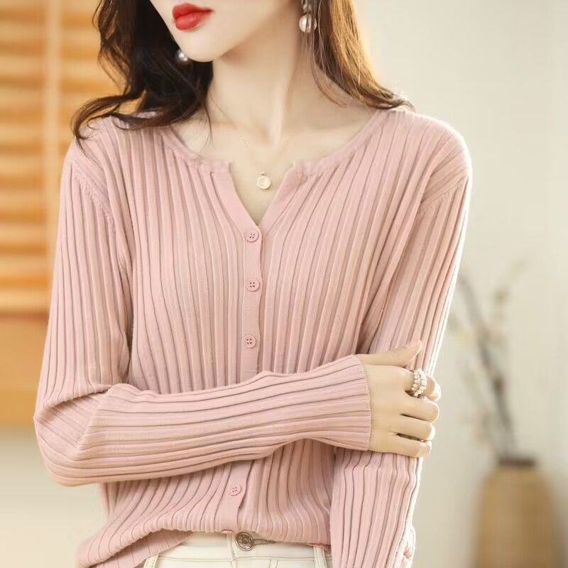 韓款長袖針織衫