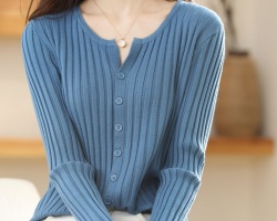 韓款長袖針織衫